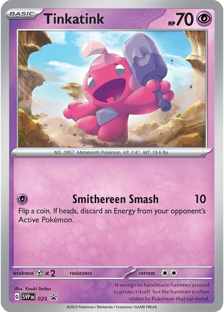 Tinkatink (Cosmo Holofoil) 025- SV Scarlet & Violet Promo Cards Holofoil