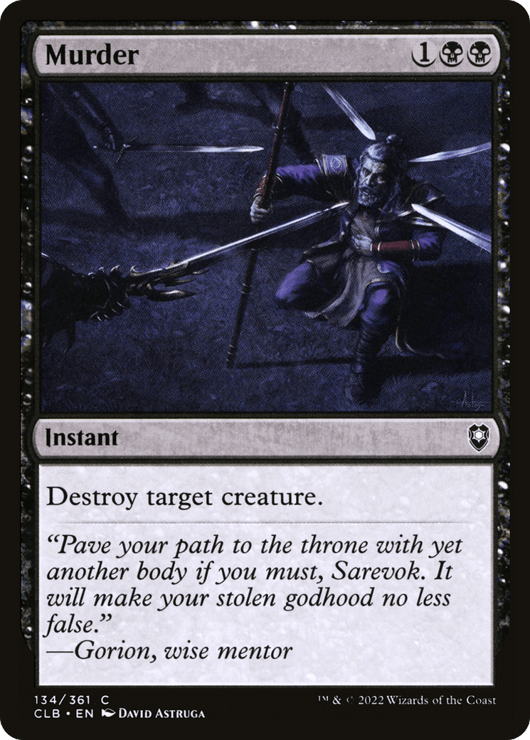 Murder [Commander Legends: Battle for Baldur's Gate] Foil