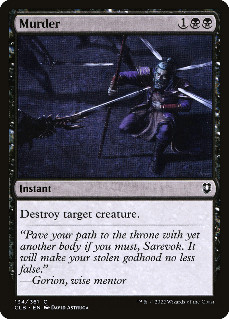 Murder [Commander Legends: Battle for Baldur's Gate] Foil