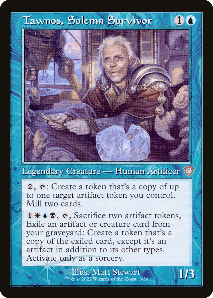 Tawnos, Solemn Survivor (Retro) [The Brothers' War Commander] Foil