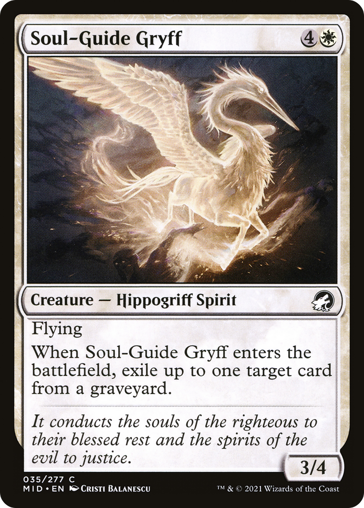 Soul-Guide Gryff [Innistrad: Midnight Hunt] Foil