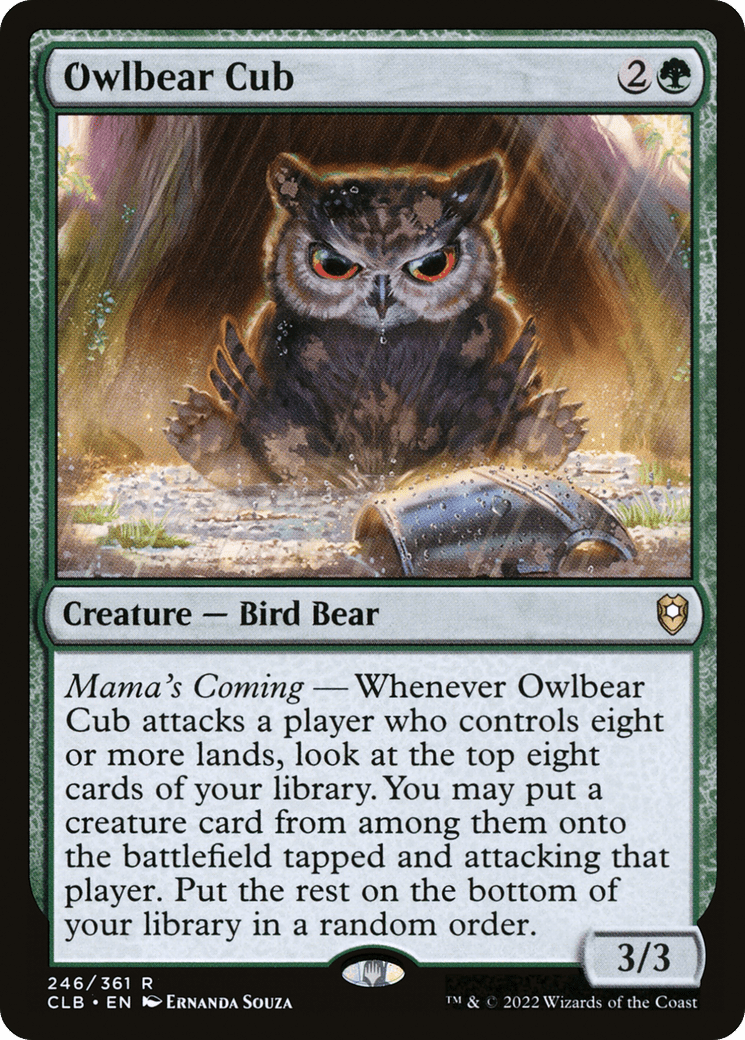 Owlbear Cub [Commander Legends: Battle for Baldur's Gate] Foil