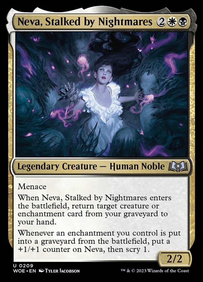 Neva, Stalked by Nightmares 209/276 (Wilds of Eldraine) 