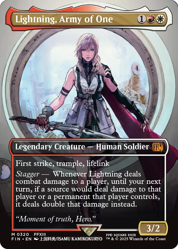Lightning, Army of One (Borderless) (0320) (320) [FINAL FANTASY]