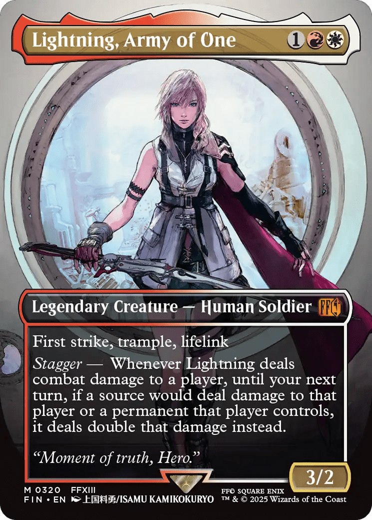 Lightning, Army of One (Borderless) (0320) (320) [FINAL FANTASY]