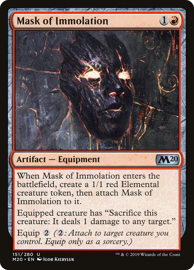 Mask of Immolation [Core Set 2020] Foil