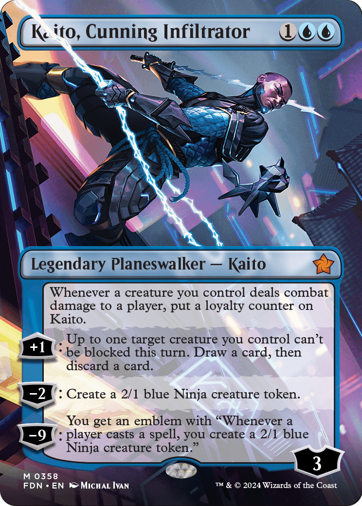 Kaito, Cunning Infiltrator (FDN-358) - Foundations (Borderless)