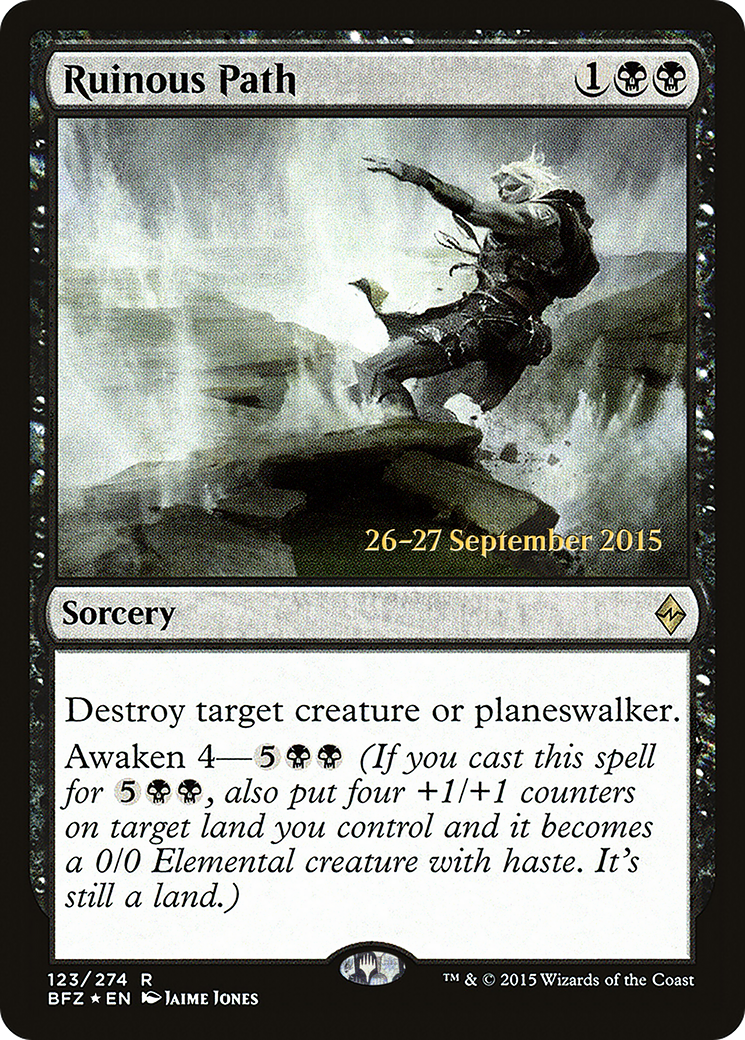 Ruinous Path (PBFZ-123S) - Battle for Zendikar Promos Foil