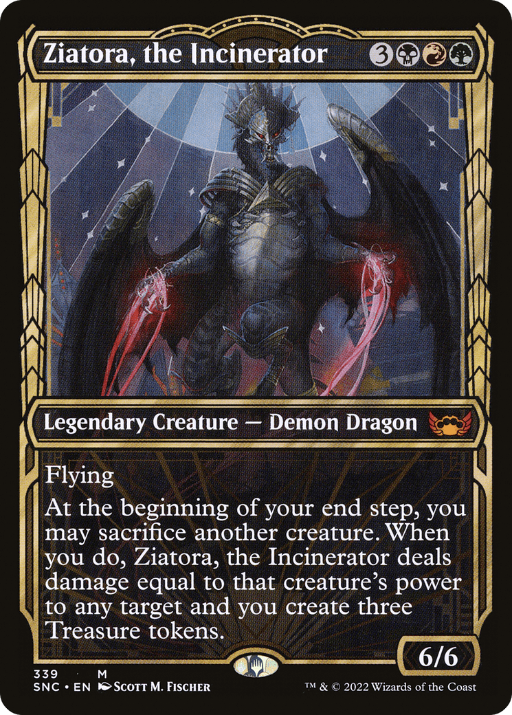 Ziatora, the Incinerator (Showcase Golden Age) [Streets of New Capenna] Foil