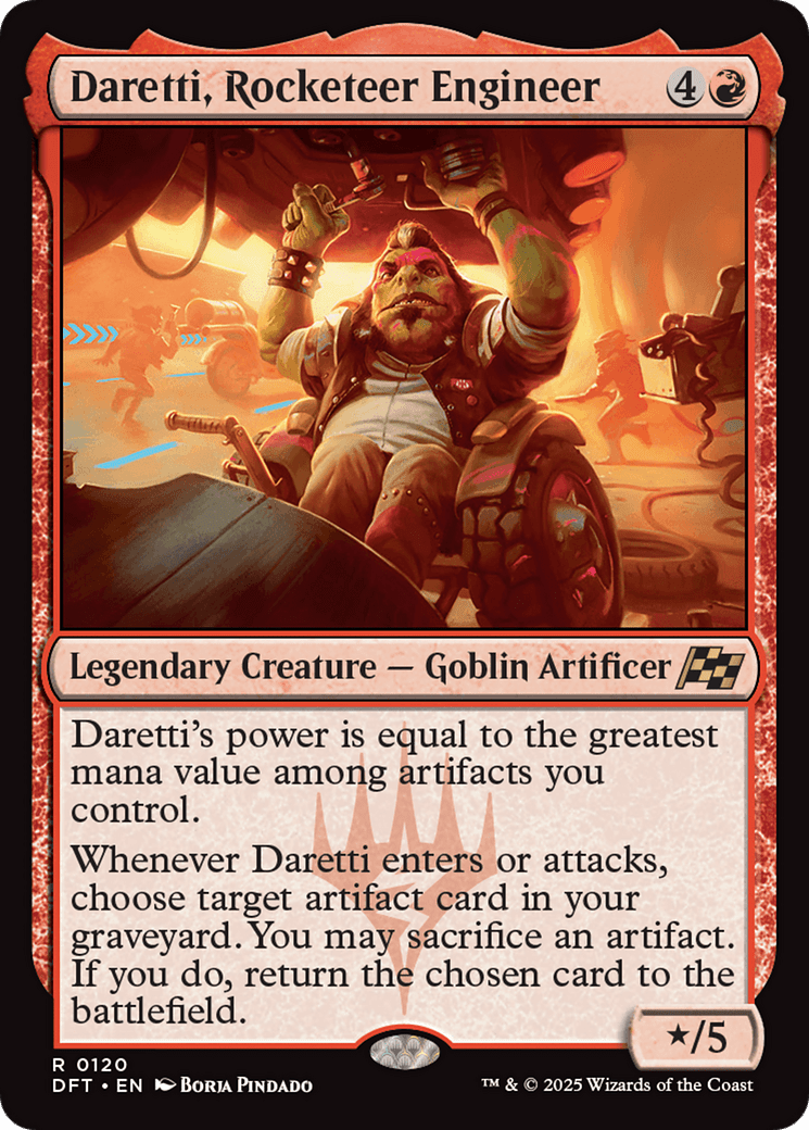 Daretti, Rocketeer Engineer |  Foil (120) [Aetherdrift]