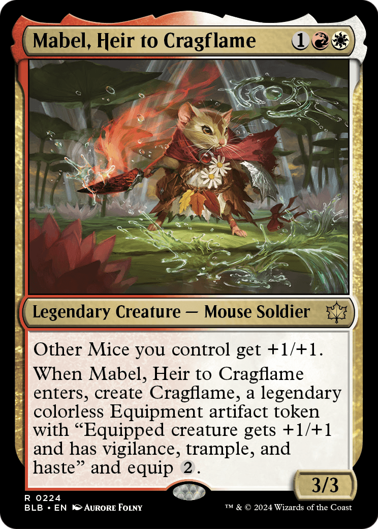 Mabel, Heir to Cragflame [Bloomburrow]