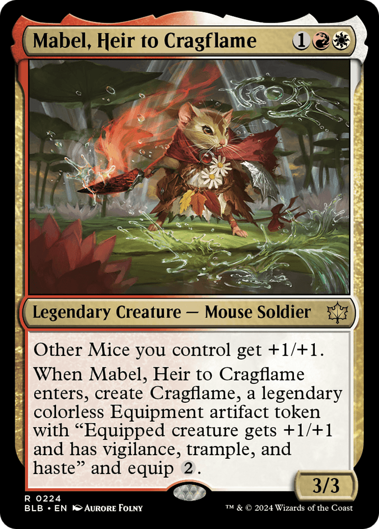 Mabel, Heir to Cragflame [Bloomburrow] Foil