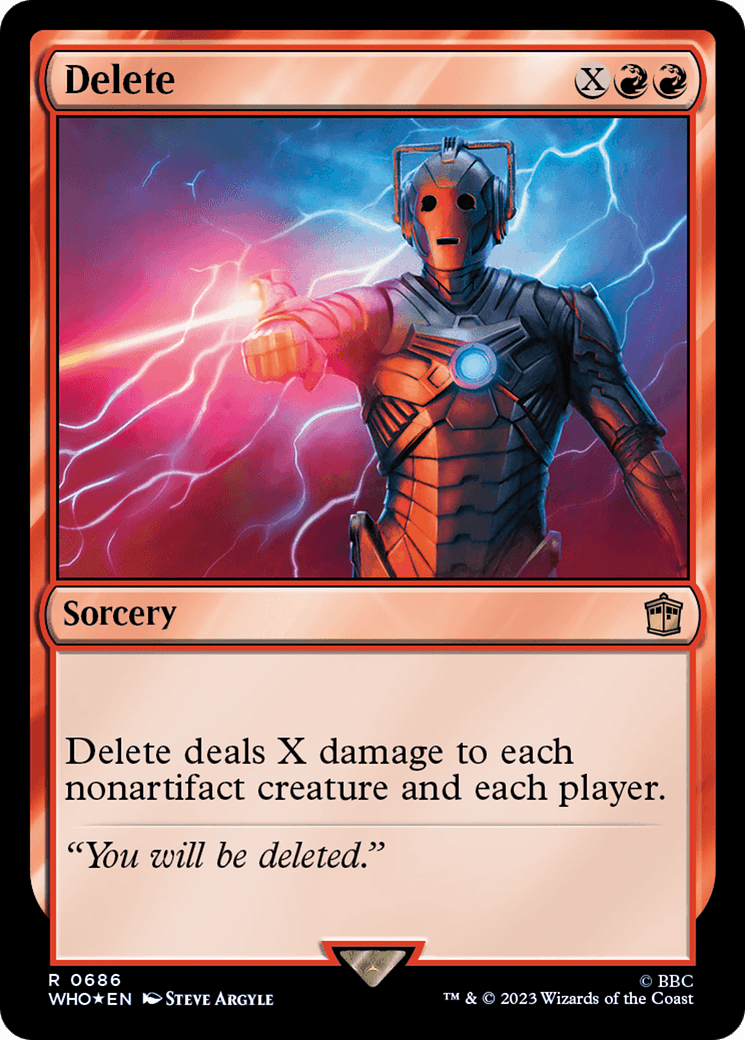 Delete (Surge Foil) [Doctor Who]