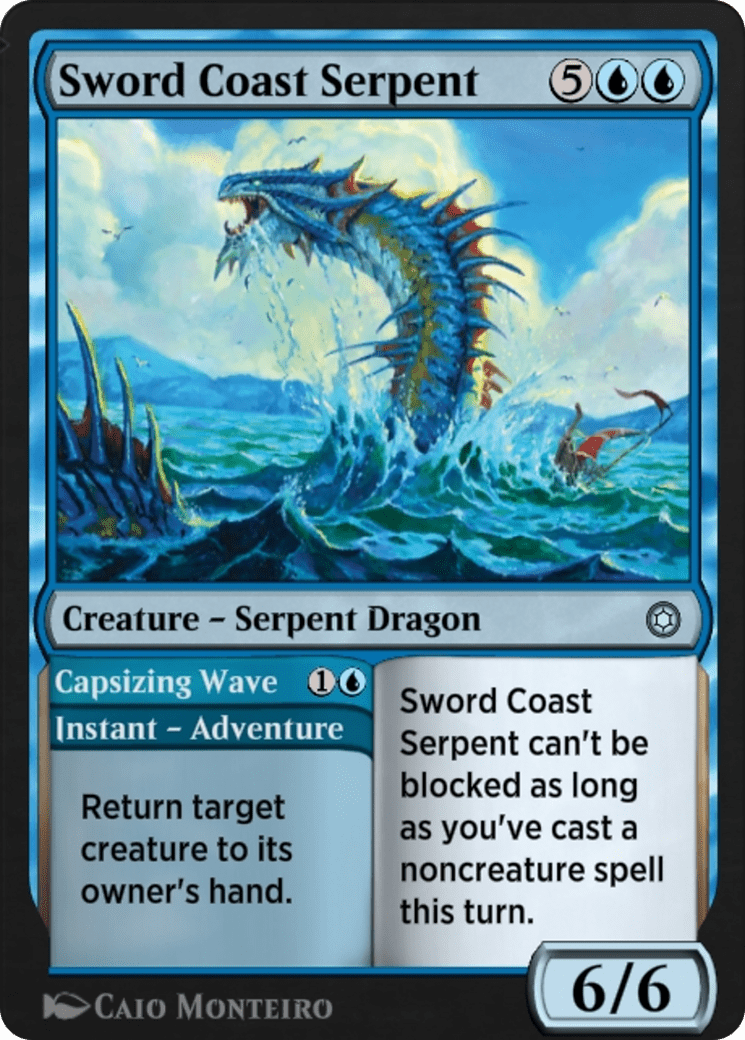 Sword Coast Serpent // Capsizing Wave (HBG-134) - Alchemy Horizons: Baldur's Gate