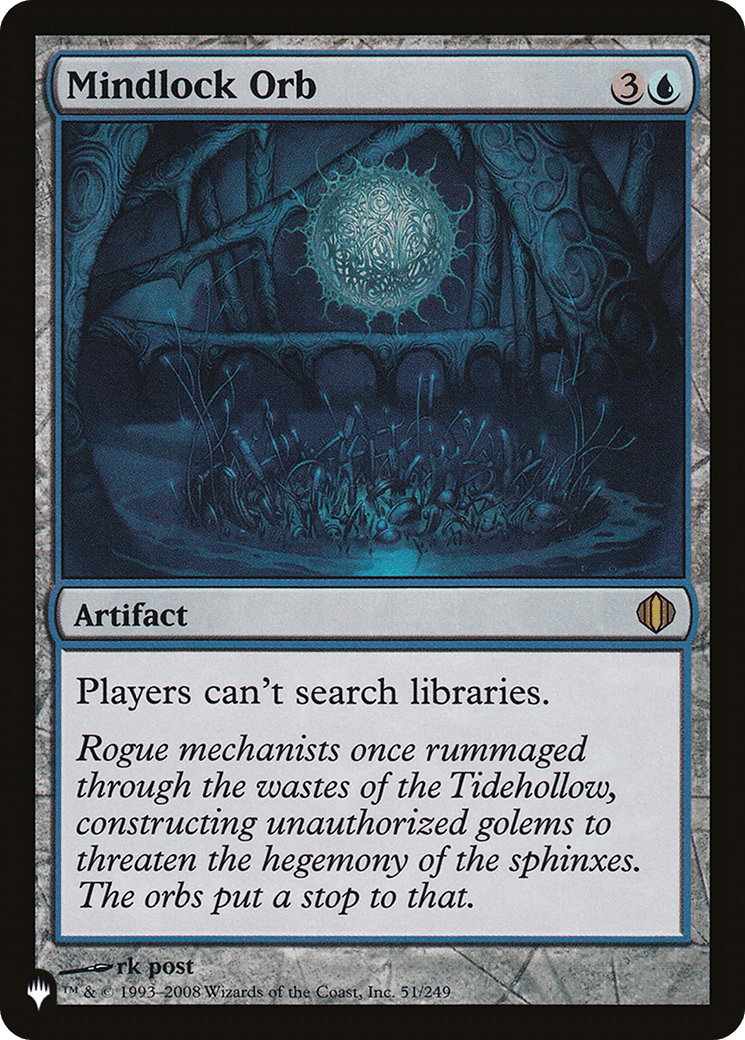 Mindlock Orb [The List]