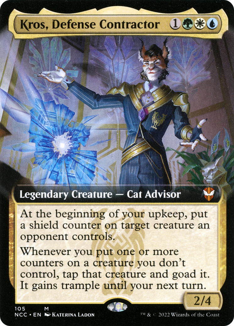 Kros, Defense Contractor (Extended Art) [Streets of New Capenna Commander] Foil