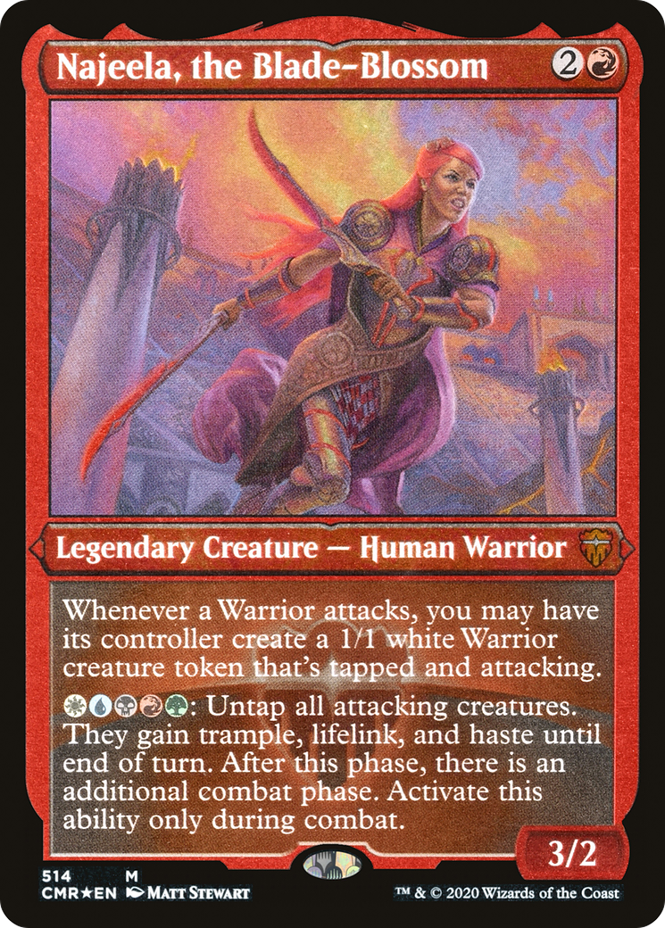 Najeela, the Blade-Blossom (514) [Commander Legends]  Foil