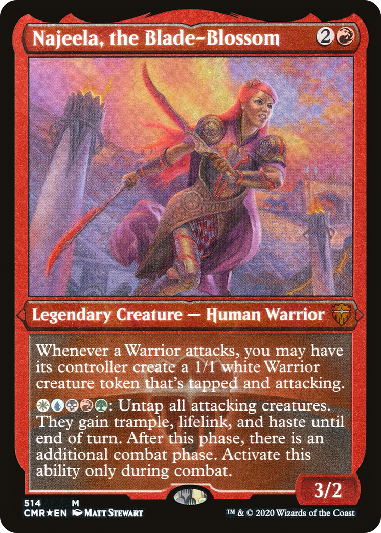 Najeela, the Blade-Blossom (514) [Commander Legends]  Foil
