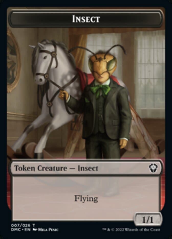 Insect Token [Dominaria United Commander Tokens] Foil