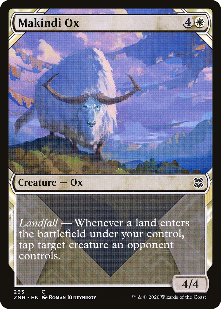 Makindi Ox (Showcase) [Zendikar Rising] Foil