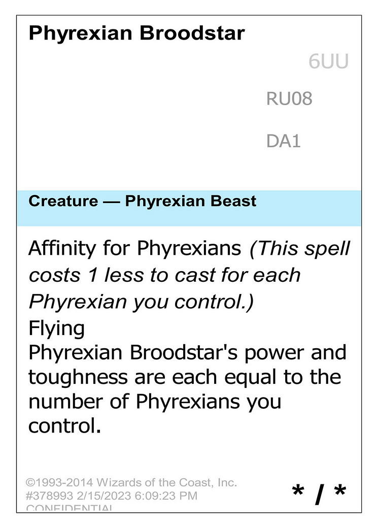 Phyrexian Broodstar (DA1-RU08) - Unknown Event