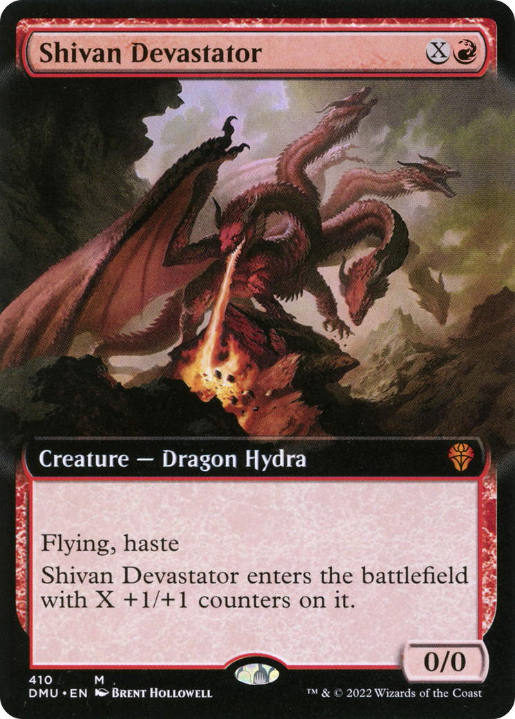 Shivan Devastator (Extended Art) [Dominaria United] Foil