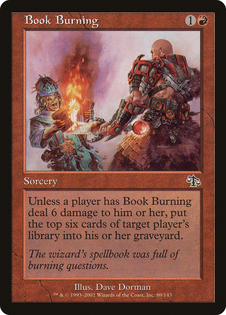 Book Burning [Judgment] Foil