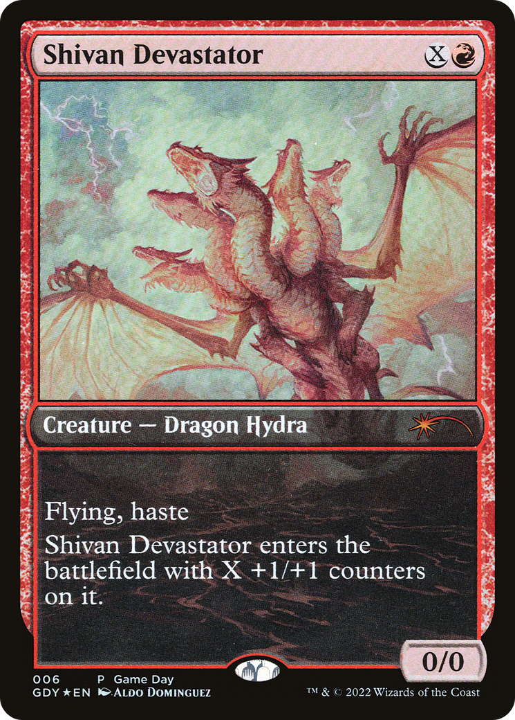 Shivan Devastator [Game Day 2022] Foil