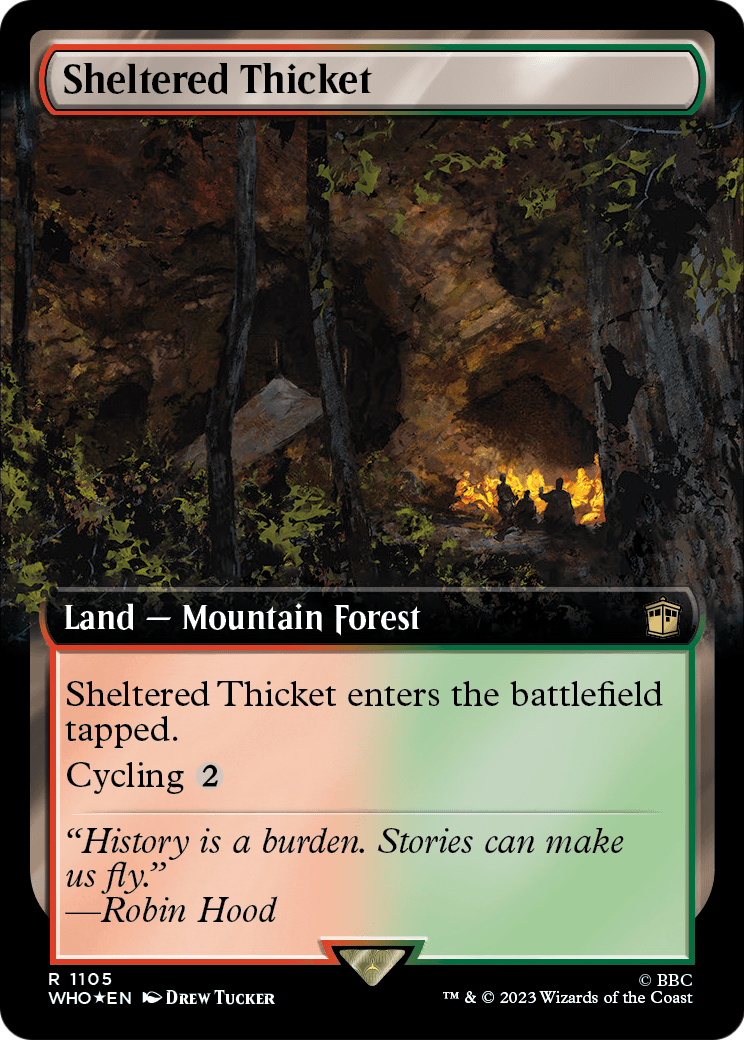 Sheltered Thicket (WHO-1105) - Doctor Who: (Extended Art) Foil