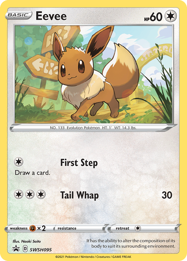 Eevee SWSH095/307 - SWSH Sword & Shield Promo Cards Holofoil