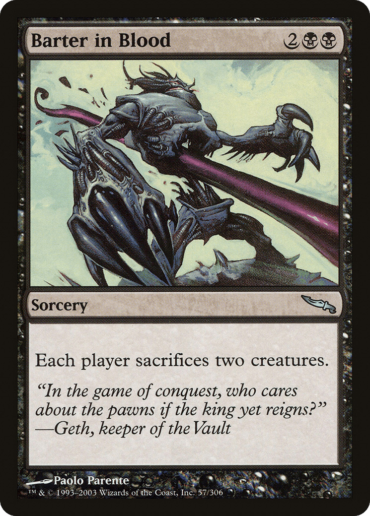 Barter in Blood [Mirrodin] Foil