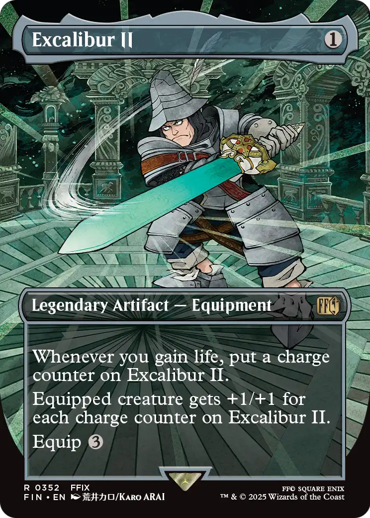 Excalibur II (352) [FINAL FANTASY]  (Borderless) Foil