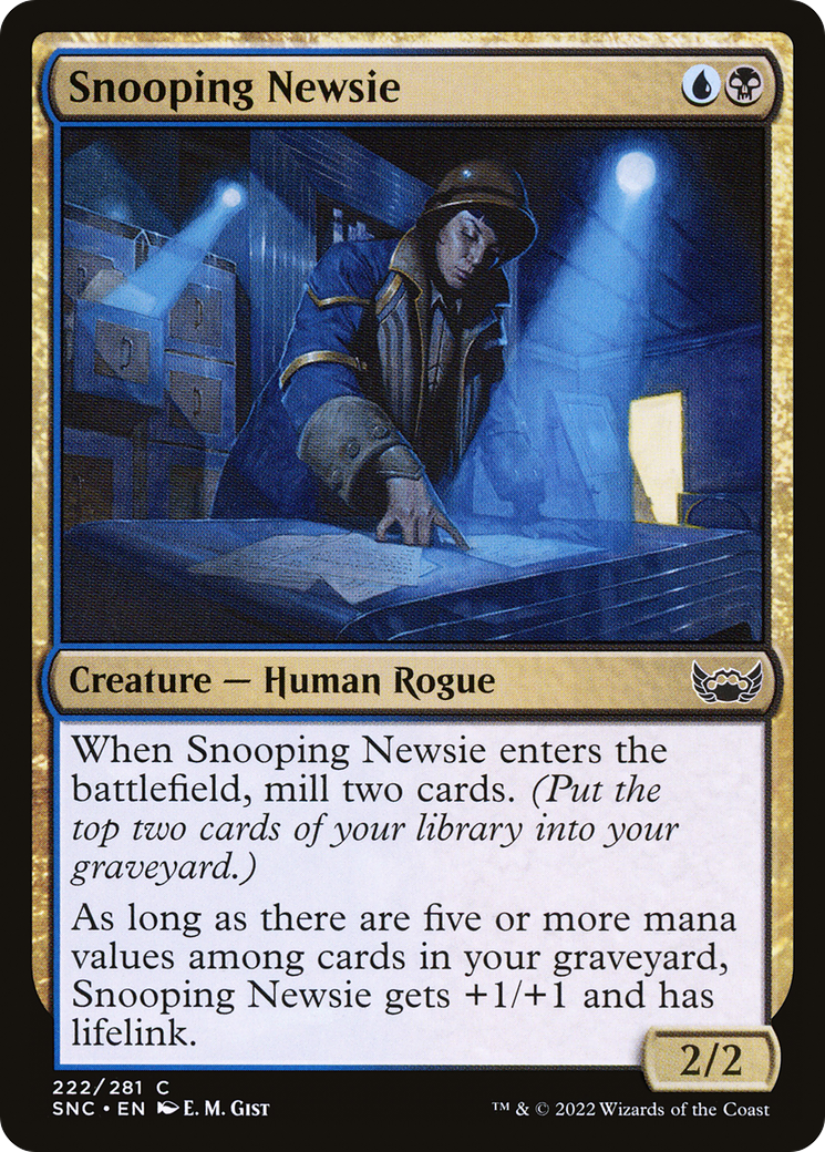 Snooping Newsie [Streets of New Capenna] Foil