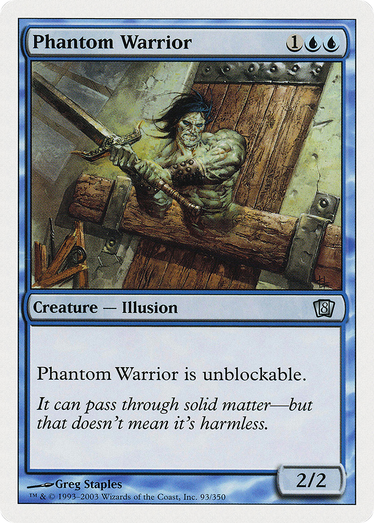 Phantom Warrior [Eighth Edition] Foil