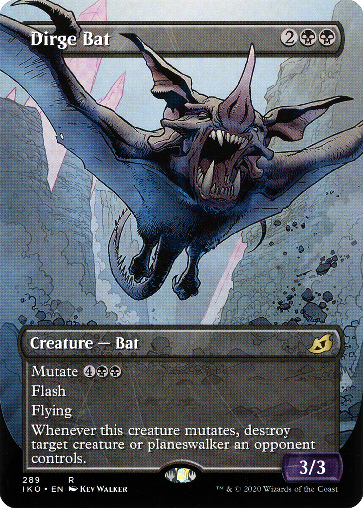 Dirge Bat (Showcase) [Ikoria: Lair of Behemoths] Foil