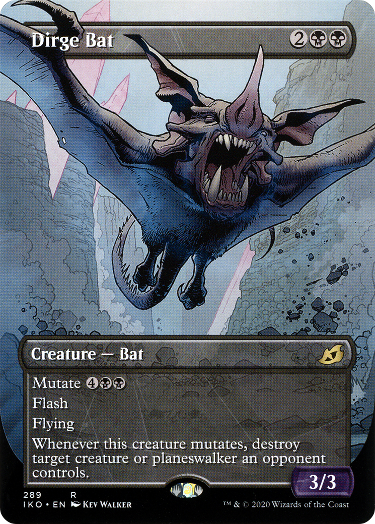 Dirge Bat (Showcase) [Ikoria: Lair of Behemoths] Foil