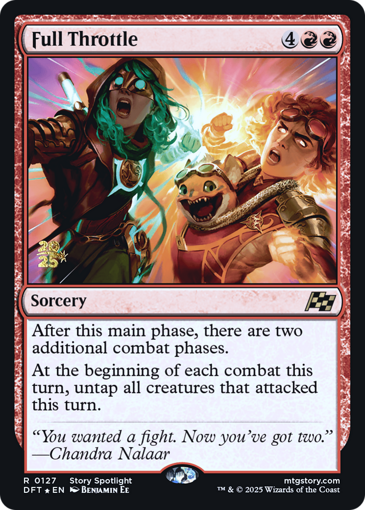 Full Throttle (-127) [Prerelease Cards]  Foil