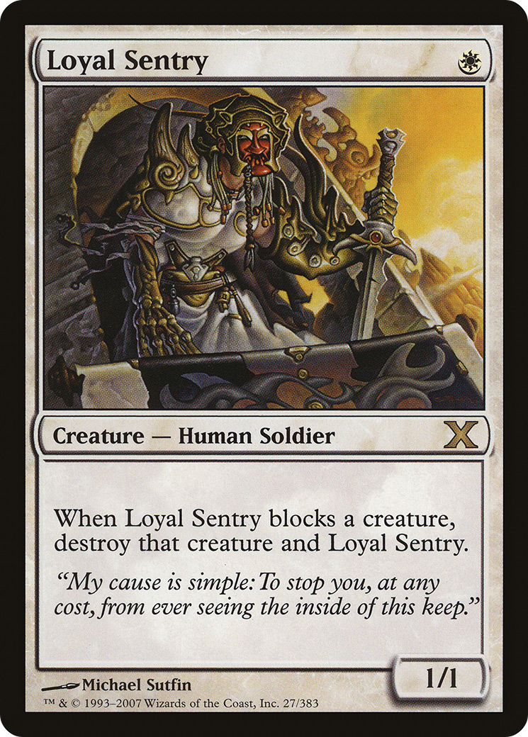Loyal Sentry [Tenth Edition] Foil