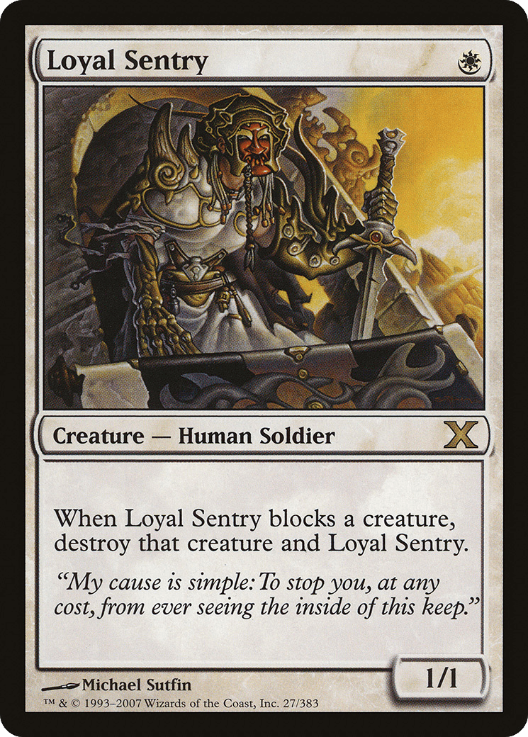 Loyal Sentry [Tenth Edition] Foil