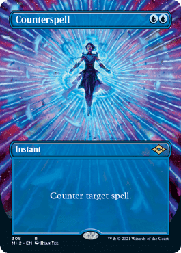 Counterspell (Borderless Alternate Art) [Modern Horizons 2] Foil