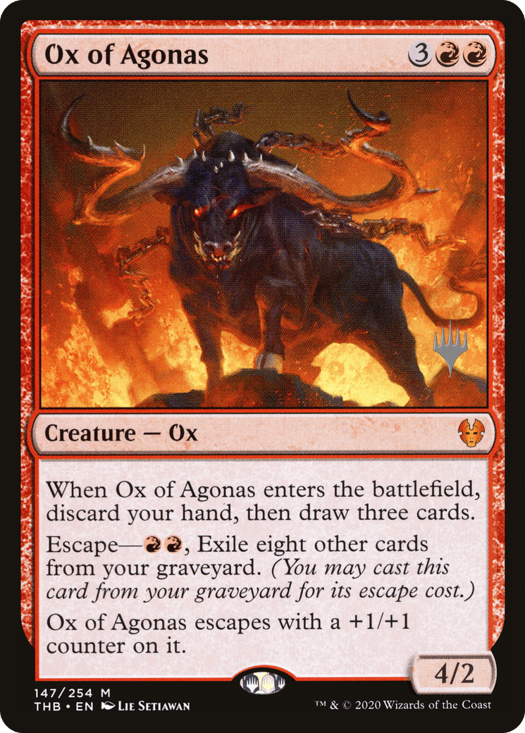 Ox of Agonas (Promo Pack) [Theros Beyond Death Promos] Foil