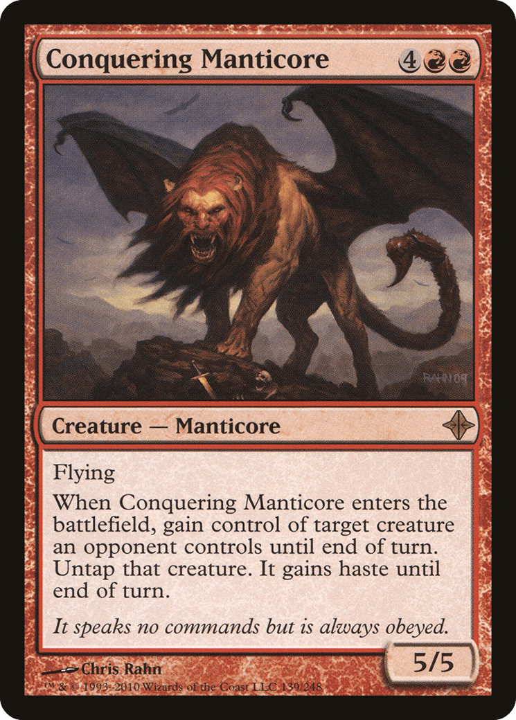 Conquering Manticore [Rise of the Eldrazi] Foil