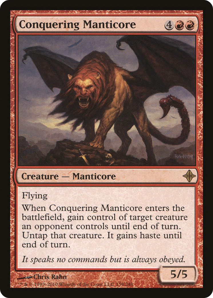 Conquering Manticore [Rise of the Eldrazi] Foil
