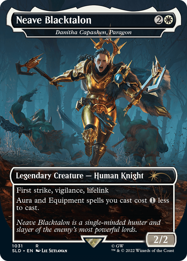 Neave Blacktalon - Danitha Capashen, Paragon (Borderless) [Secret Lair Drop Series] Foil