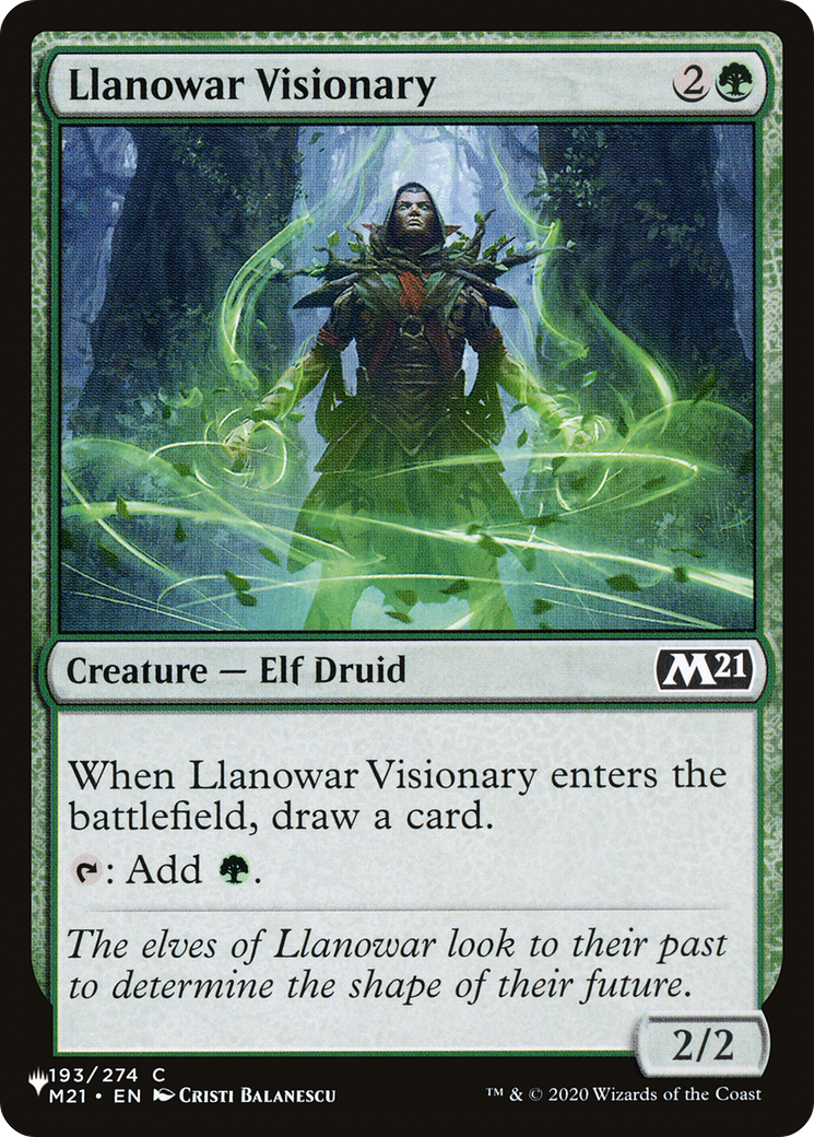 Llanowar Visionary |  (M21-193) [The List]