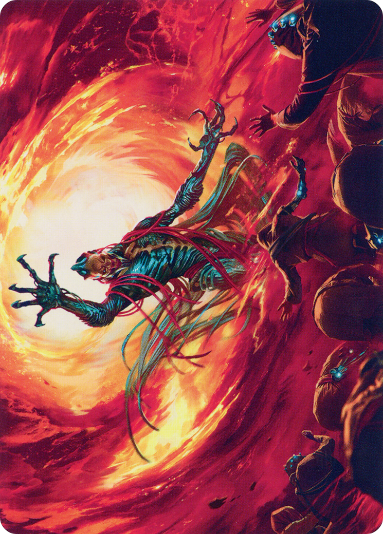 Gix, Yawgmoth Praetor // Gix, Yawgmoth Praetor (ABRO-016) - The Brothers' War Art Series (Borderless) Foil