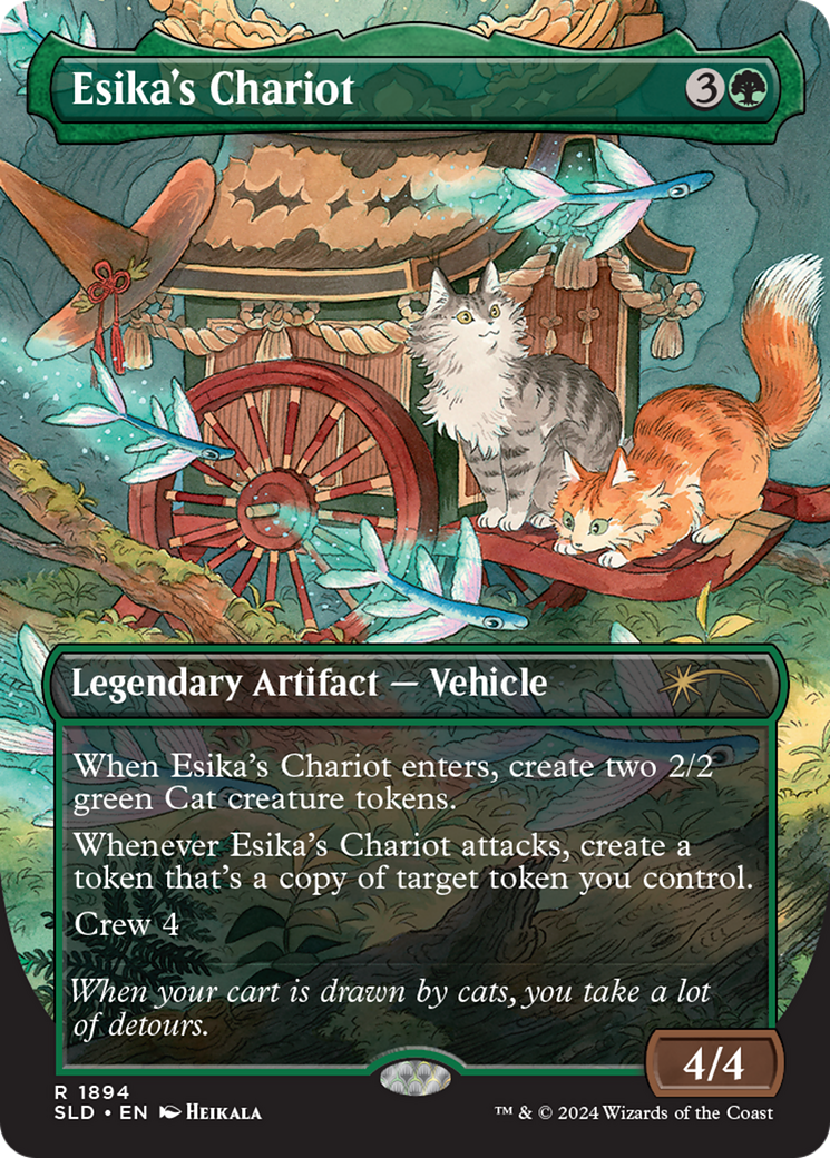Esika's Chariot (1894) [Secret Lair Drop]  (Borderless) Foil