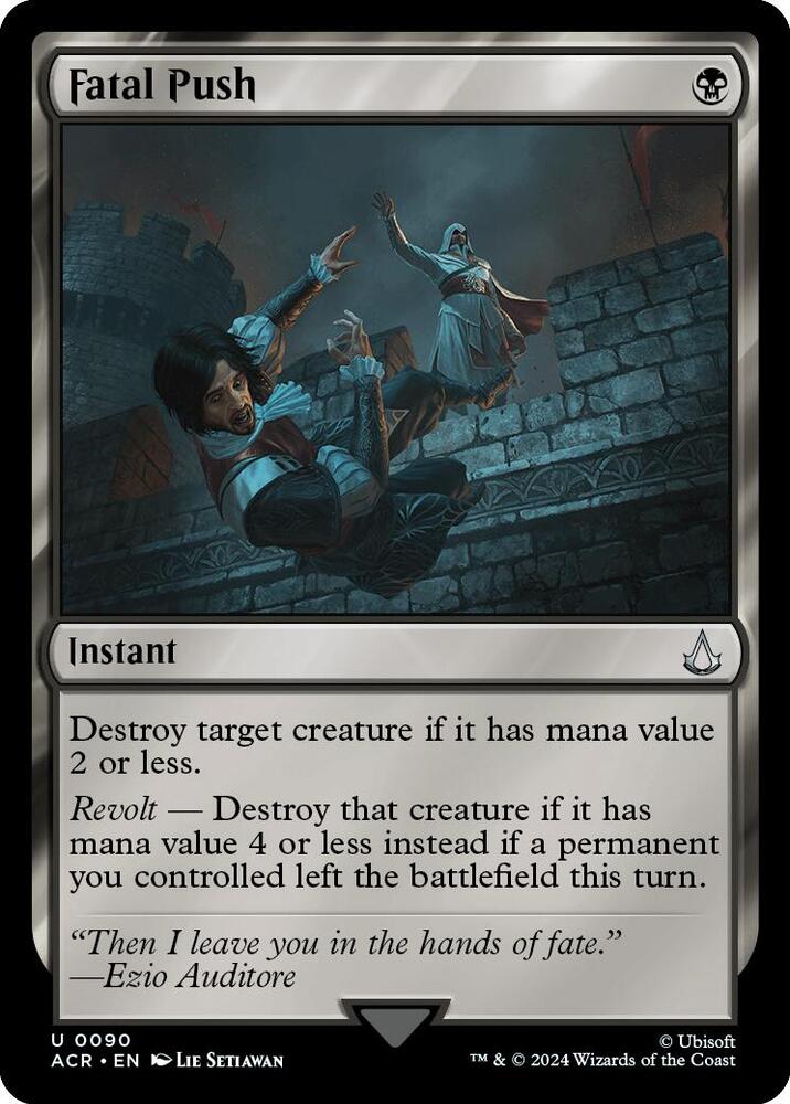 Fatal Push 90/110 (Universes Beyond: Assassin's Creed)  - Foil