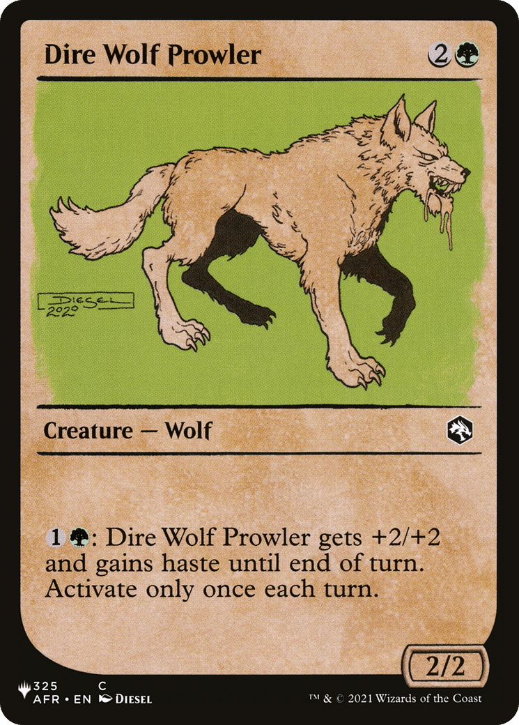 Dire Wolf Prowler |  (AFR-325) [The List]