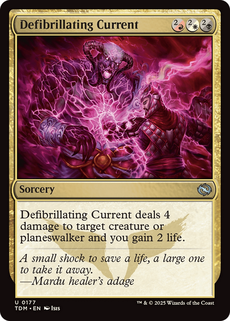 Defibrillating Current (177) [Tarkir: Dragonstorm]  Foil